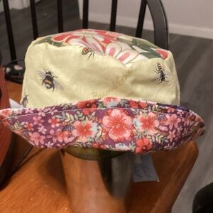 XS Secret Heart Bee in Your Bonnet Baby or Doll Sun Hat Sunny Yellow Orange